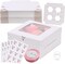20Packs- 4 Count White Cupcake Containers Bakery Cake Boxes, Birthday, Wedding, Auto-Popup Cupcake Boxes for personalized gift giving , Cookies, Baking Gift Display,cake boxes